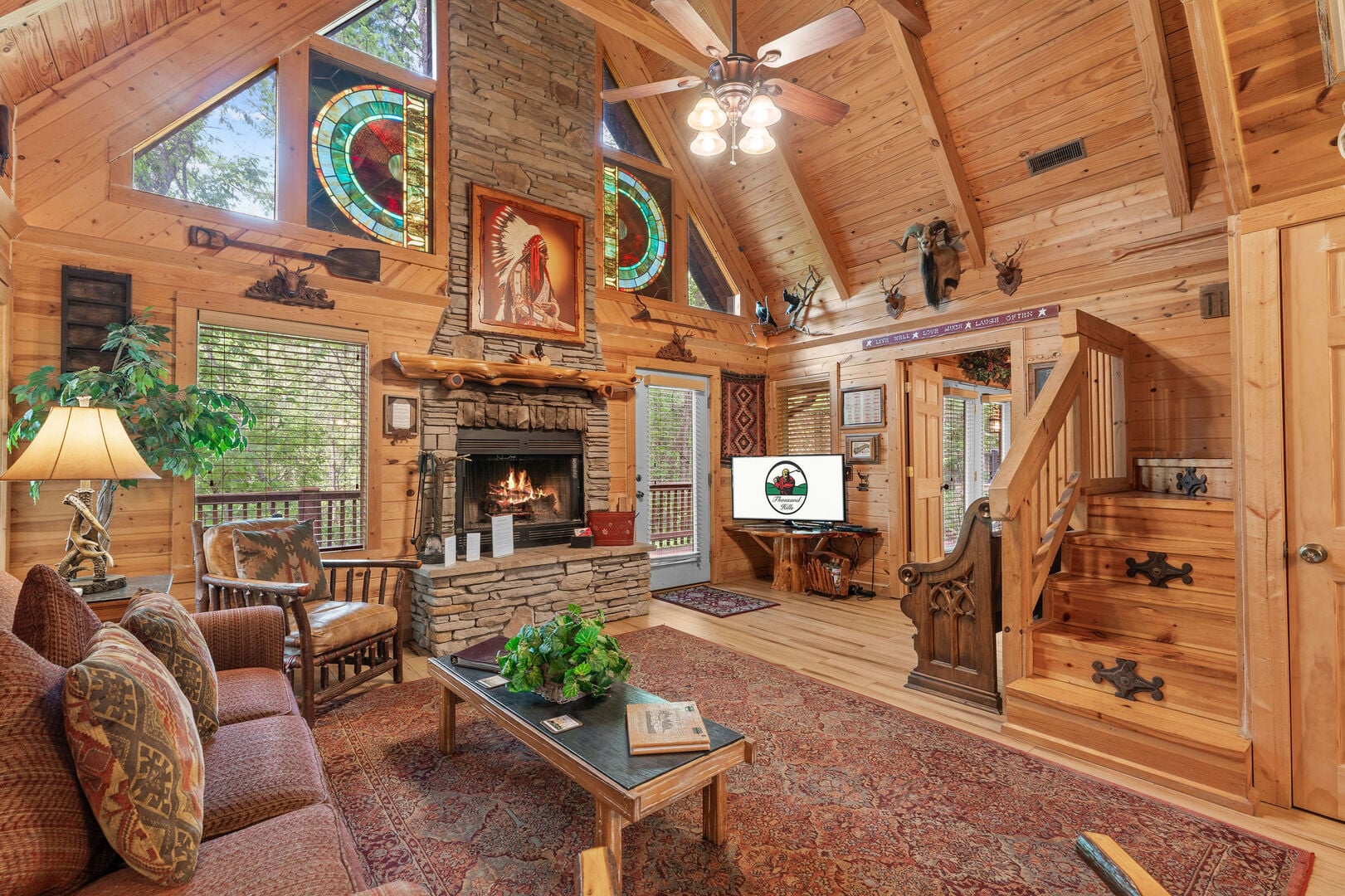 Hawk Hollow cabin at Branson Cedars Resort, a Thousand Hills Vacations property near Thunder Ridge Nature Arena in Ridgedale, Missouri